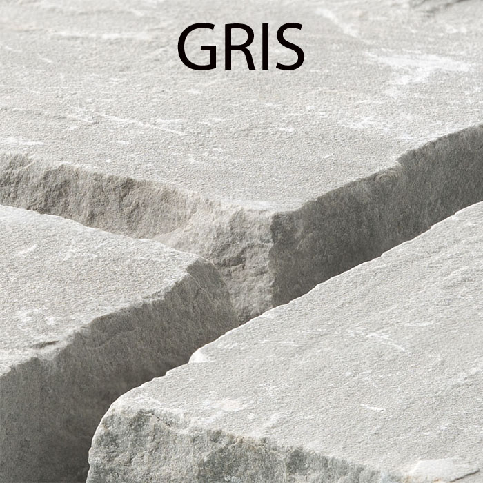 pavé grès orient gris